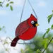 Hummingbird & Chickadee Stained Glass Suncatcher